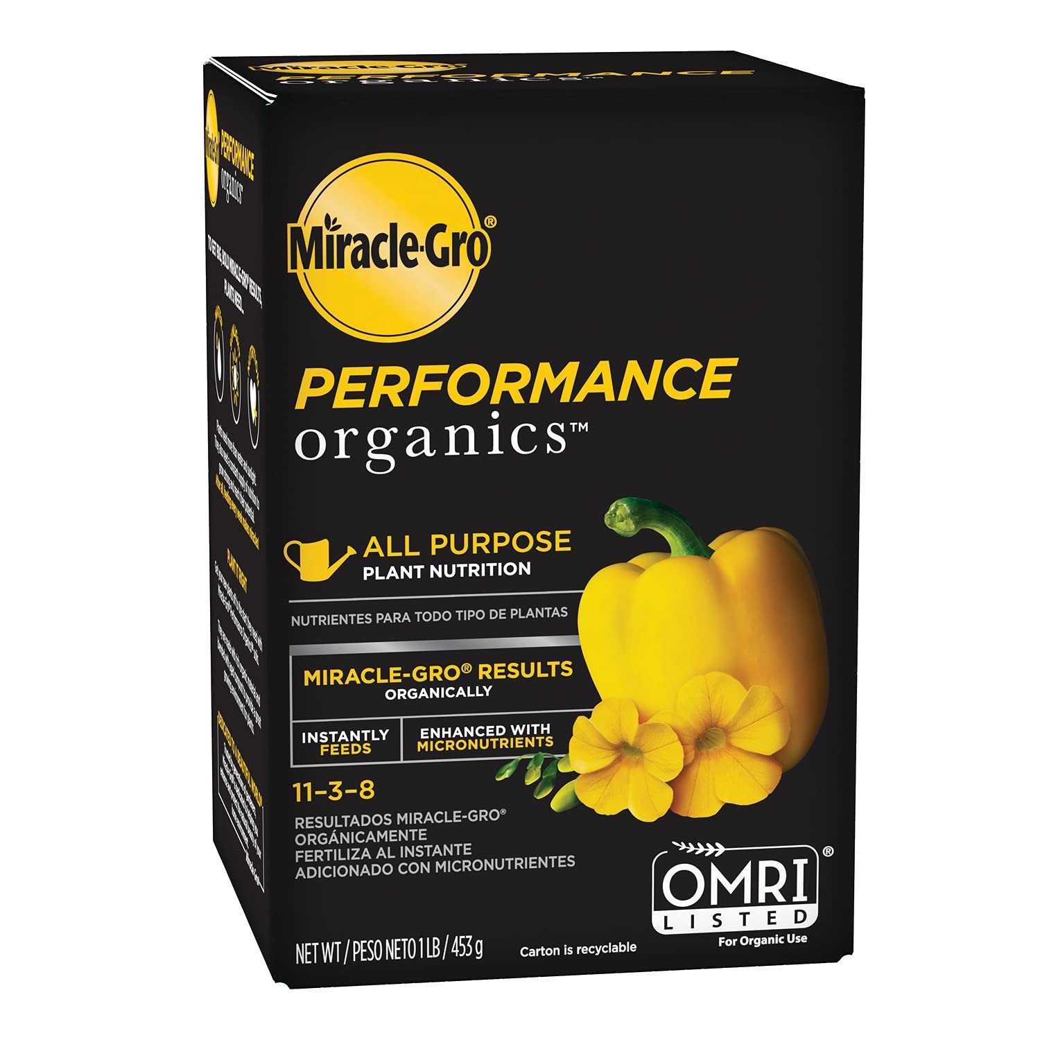 Miracle-Gro Performance Organics All Purpose Plant Nutrition, 1 lb. – All Nat…