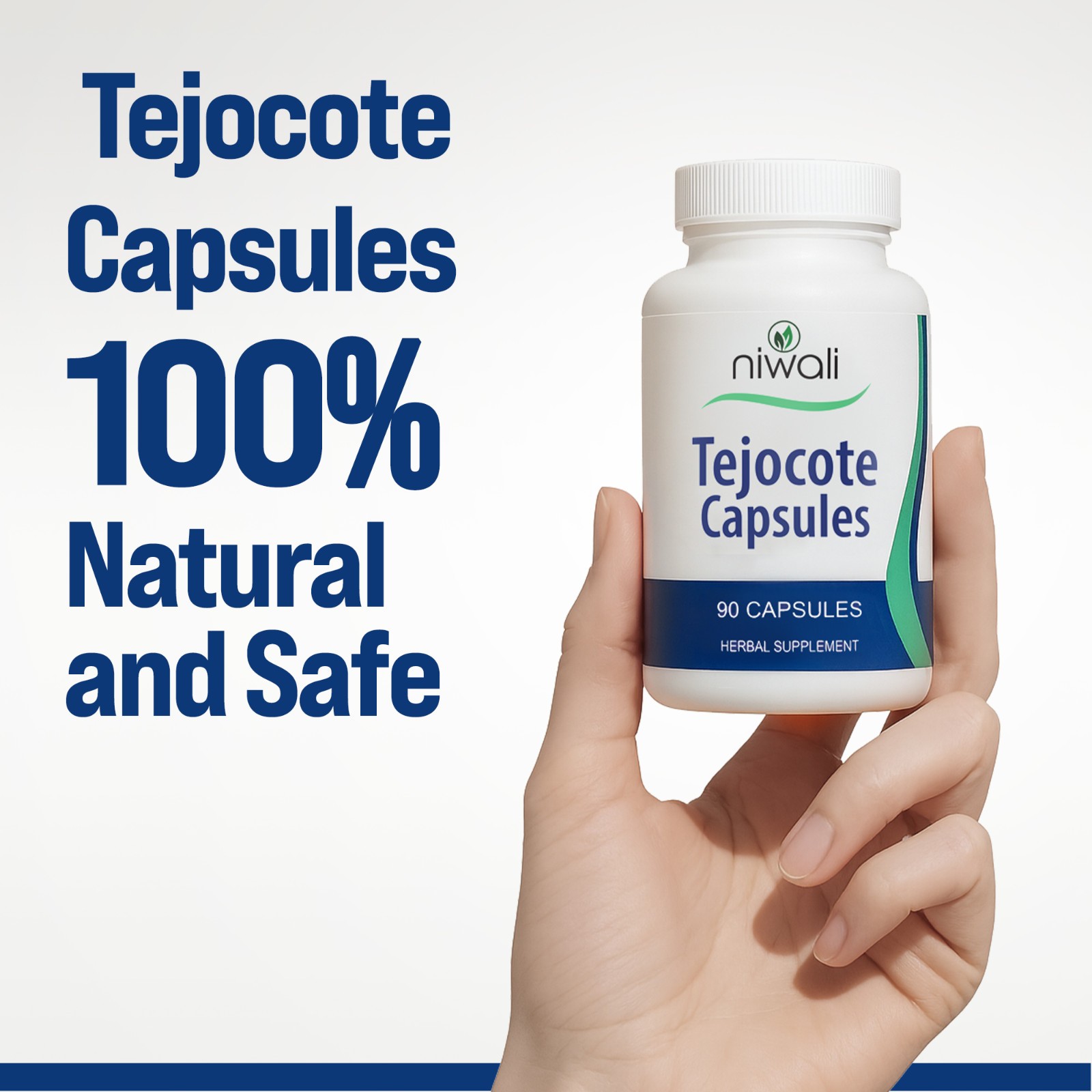 Niwali Tejocote Capsules 90 Count Herbal Supplement for Weight Management