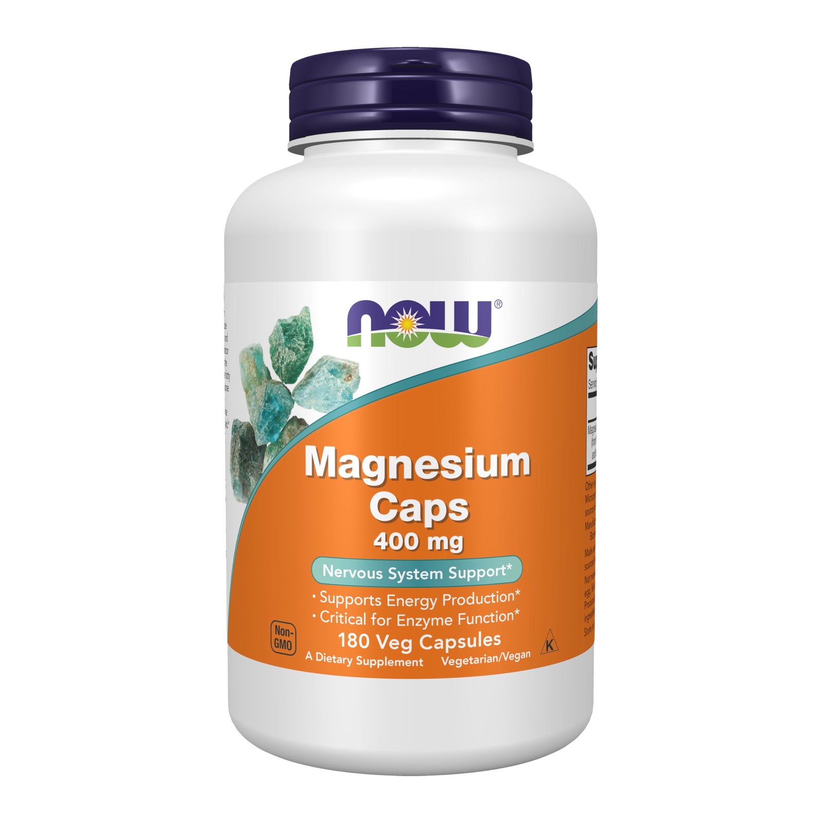 NOW Foods Supplements, Magnesium 400 mg, 180 Count (Pack of 1), Off White