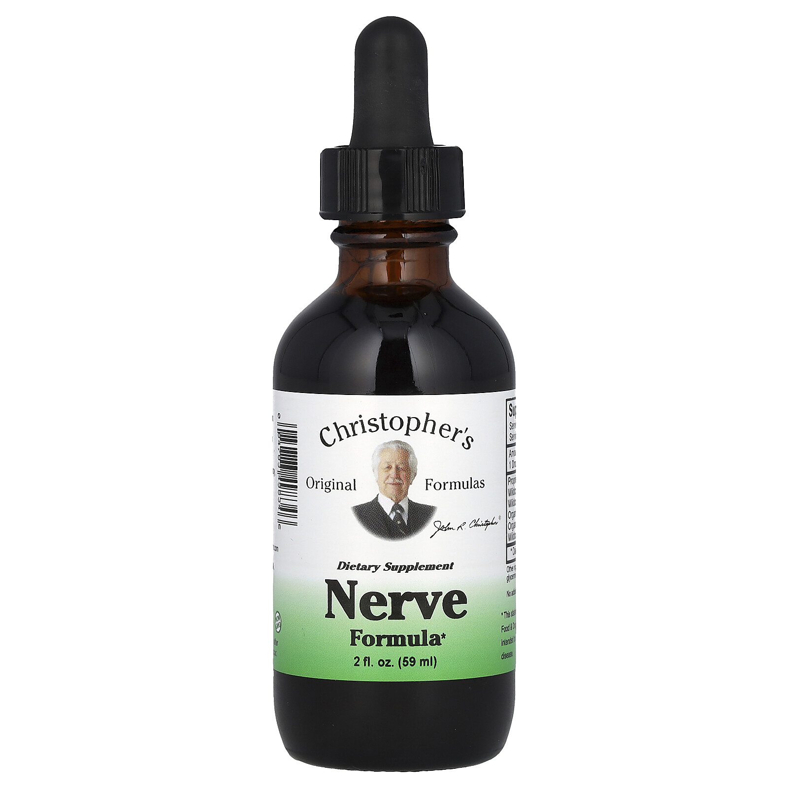 Christopher s Original Formulas Nerve Formula 2 fl oz 59 ml Chemical-Free