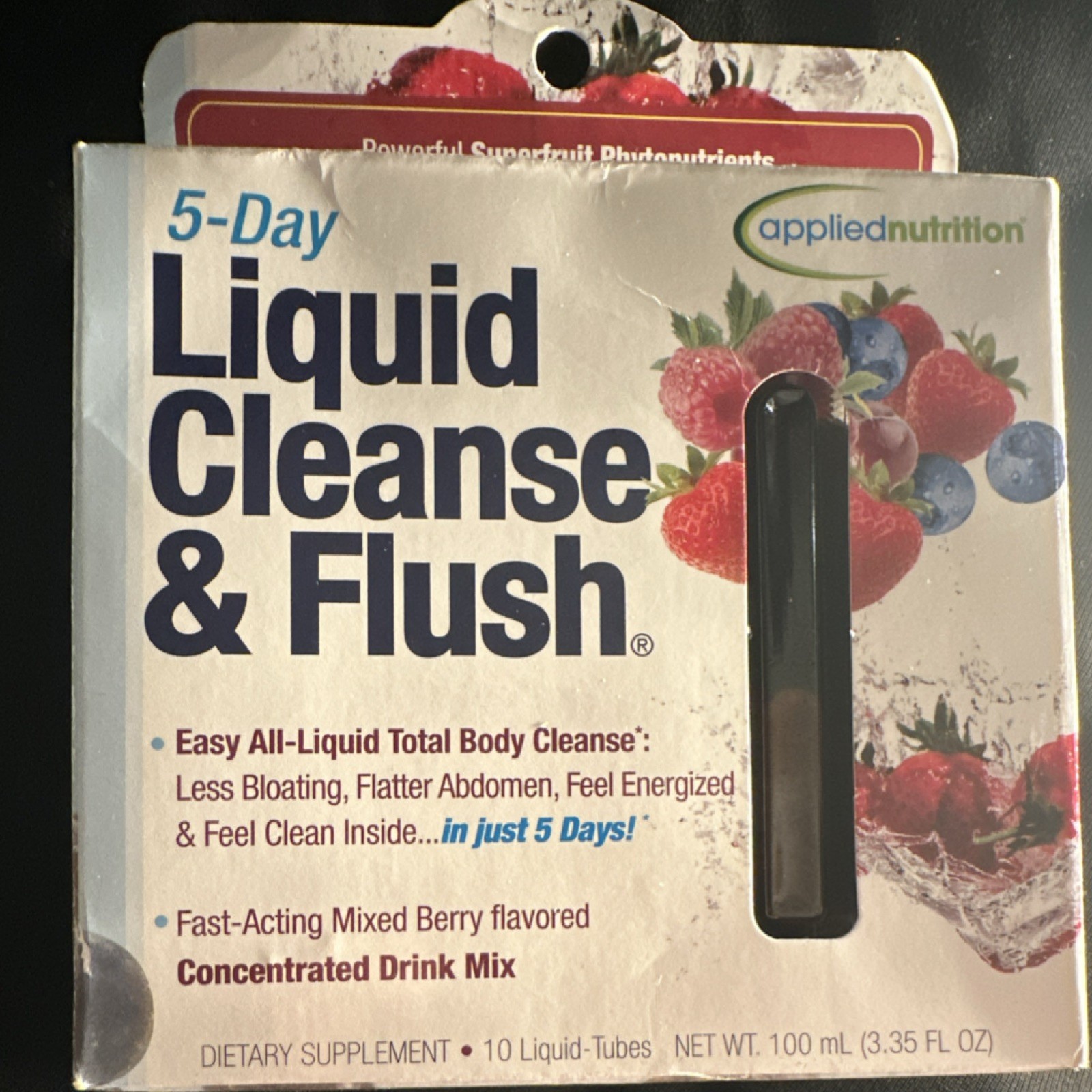 Applied Nutrition 5-Day Liquid Cleanse & Flush Mixed Berry 10 Liquid Tubes