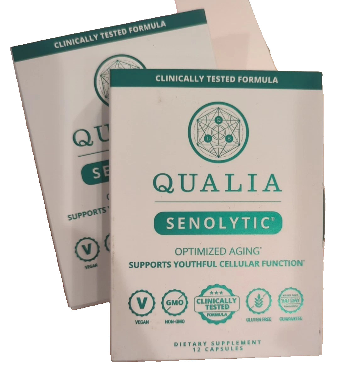 w7 Qualia Senolytic Two-day Cell Rejuvenation Neurohacker 2 x 12 ct Box bb11/26
