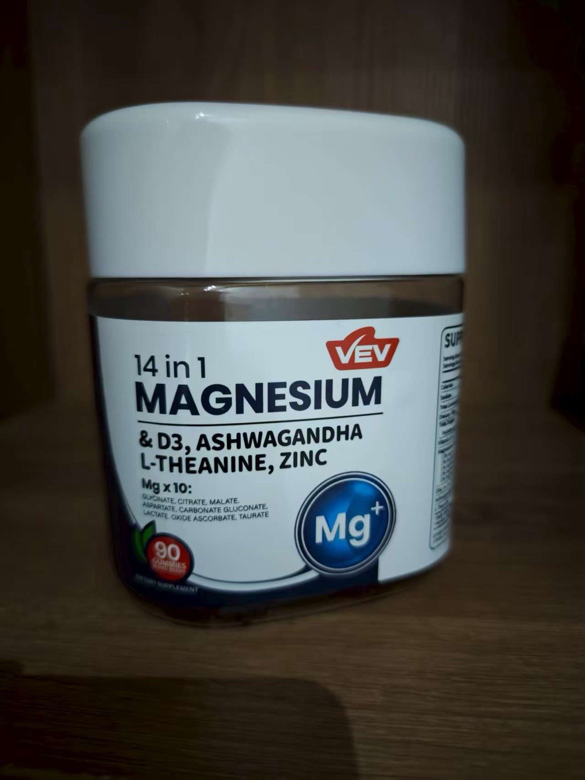 VEV 14-in-1 Magnesium Gummies – with Ashwagandha, L-Theanine,Zinc & Vitamin D3