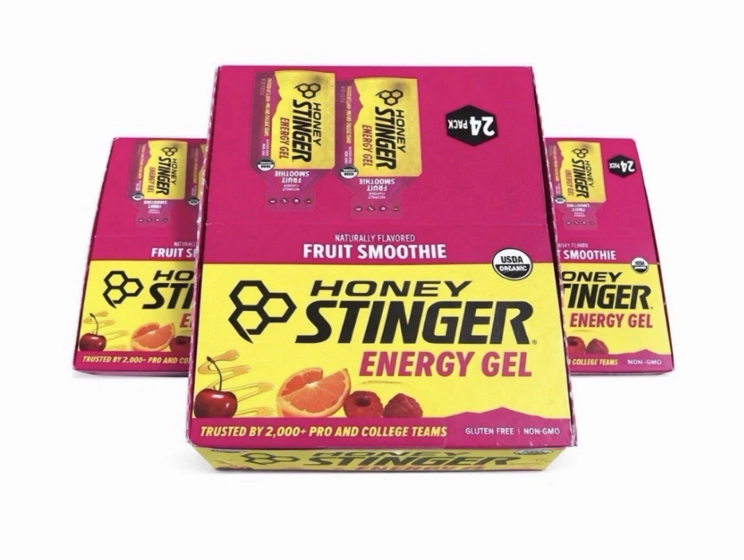 3x Honey Stinger Energy Gel Fruit Smoothie – 24 Pack (1.1 fl oz)