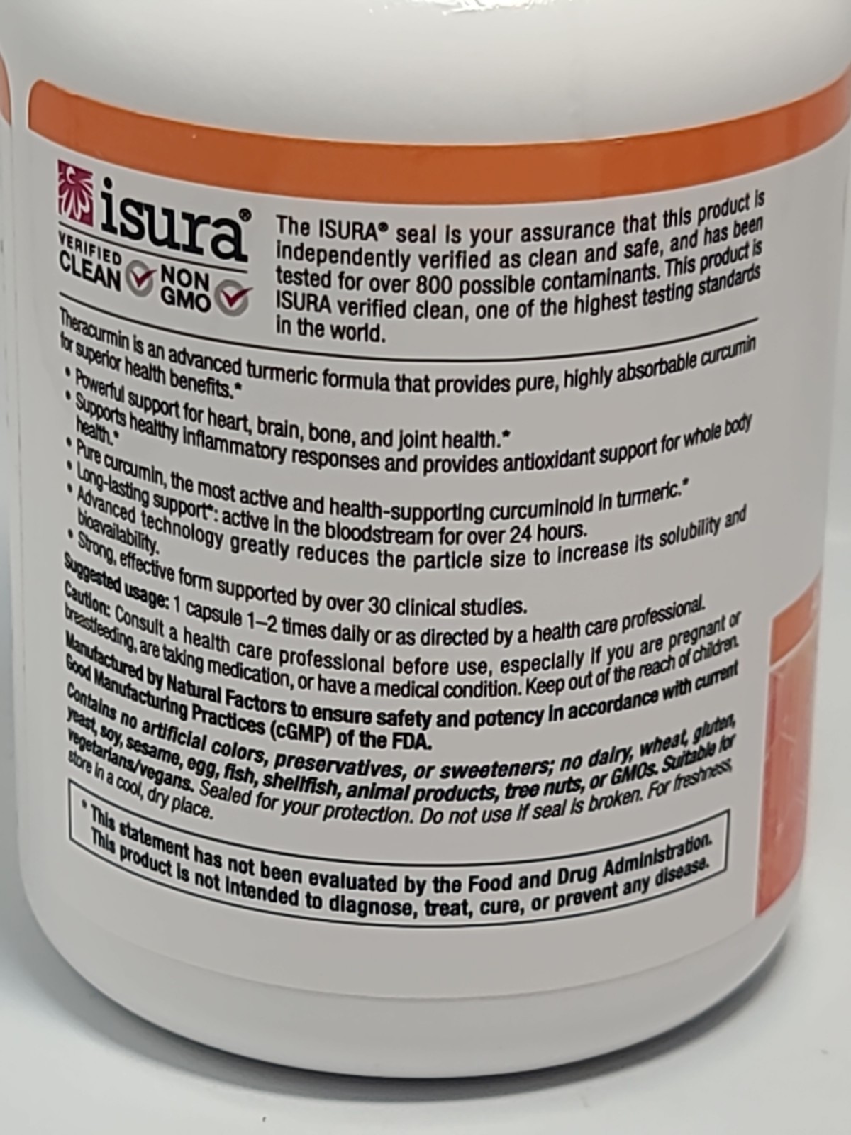 Natural Factors CurcuminRich Theracurmin 30mg 120 Vegetarian Capsules NEW SHIP
