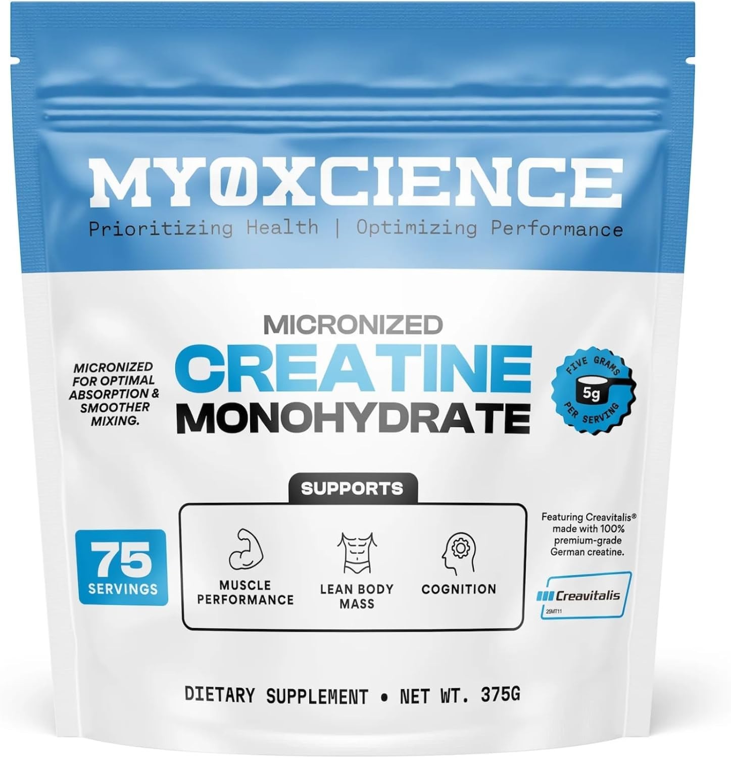 MYOXCIENCE Micronized Creatine | with 100% Creavitalis—The World’s Purest Mic…