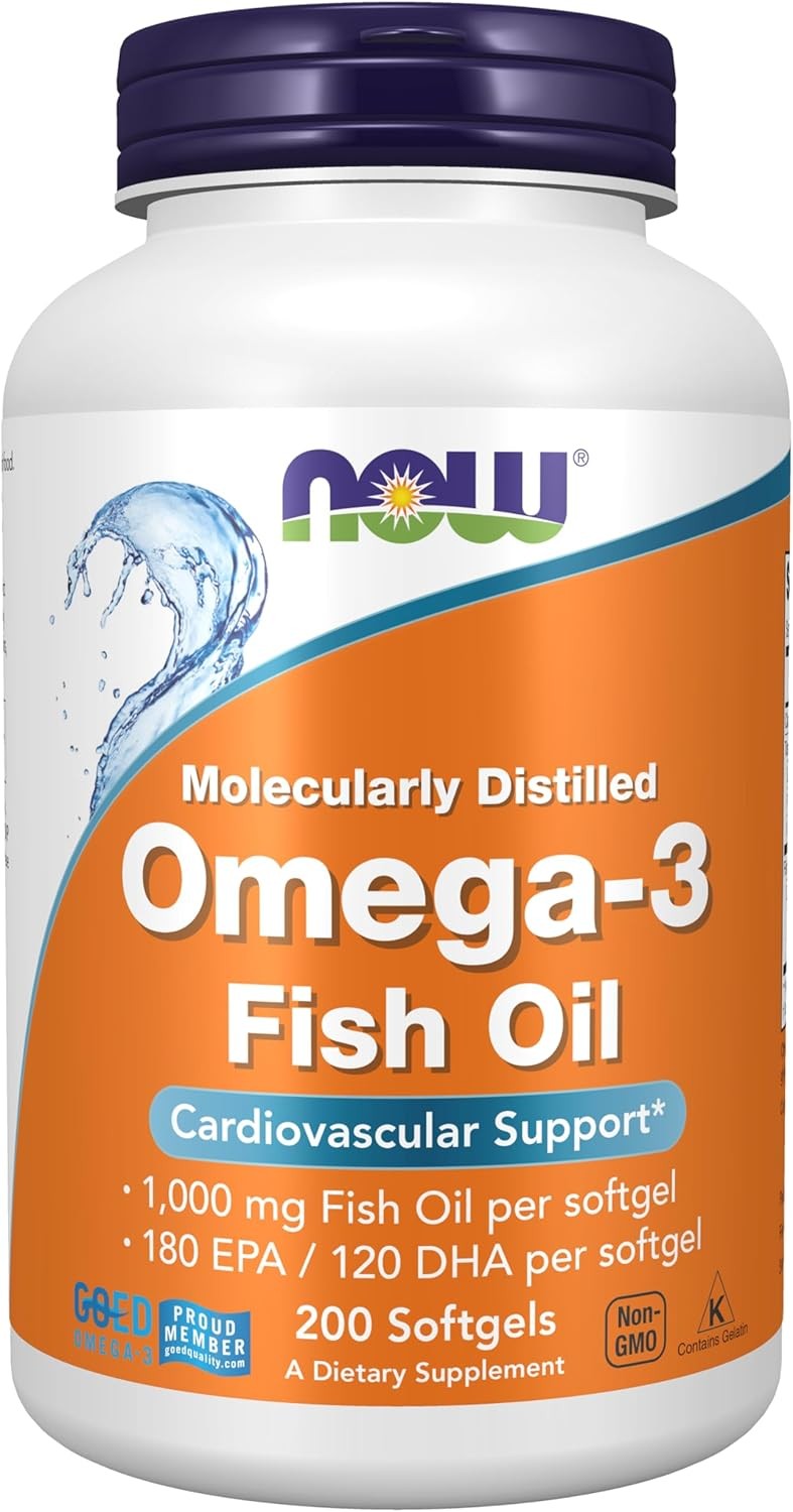 NOW Foods Supplements, Omega-3 180 EPA / 120 DHA, 200 Count (Pack of 1)