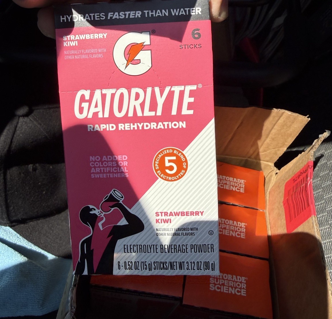 Gatorlyte Strawberry Kiwi Rapid Rehydration 7 Boxes 42 Total Packets Exp 03/2027