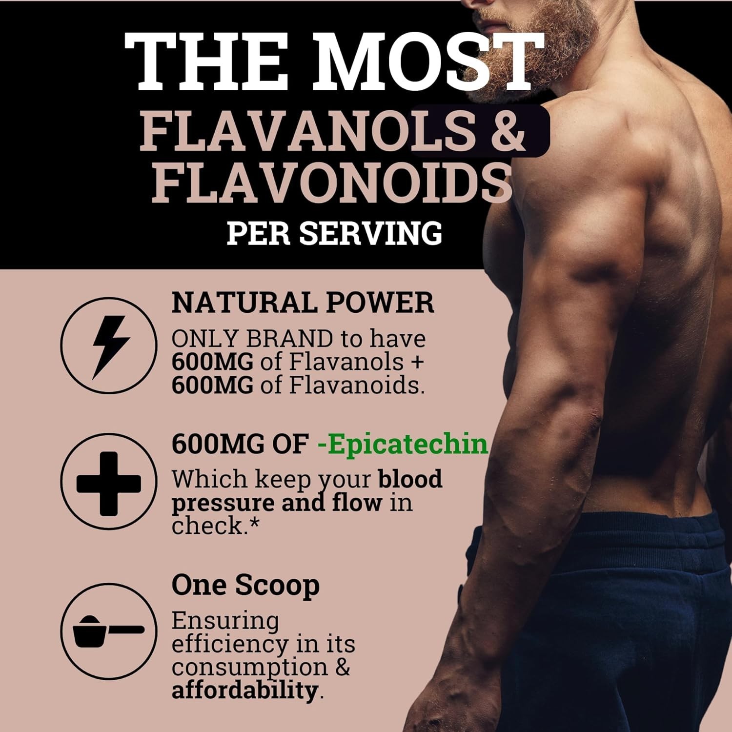 6 PACK! Black Forest High Flavanol Cocoa Powder and Flavonoid Supplements 1200mg