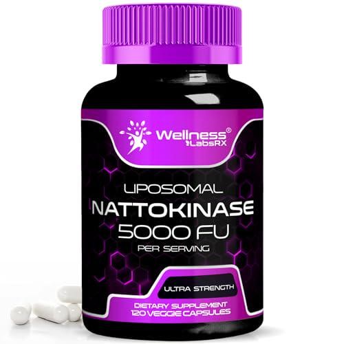Nattokinase Supplement Capsules 5000 FU, Third-Party Tested Nattokinase Enzymes
