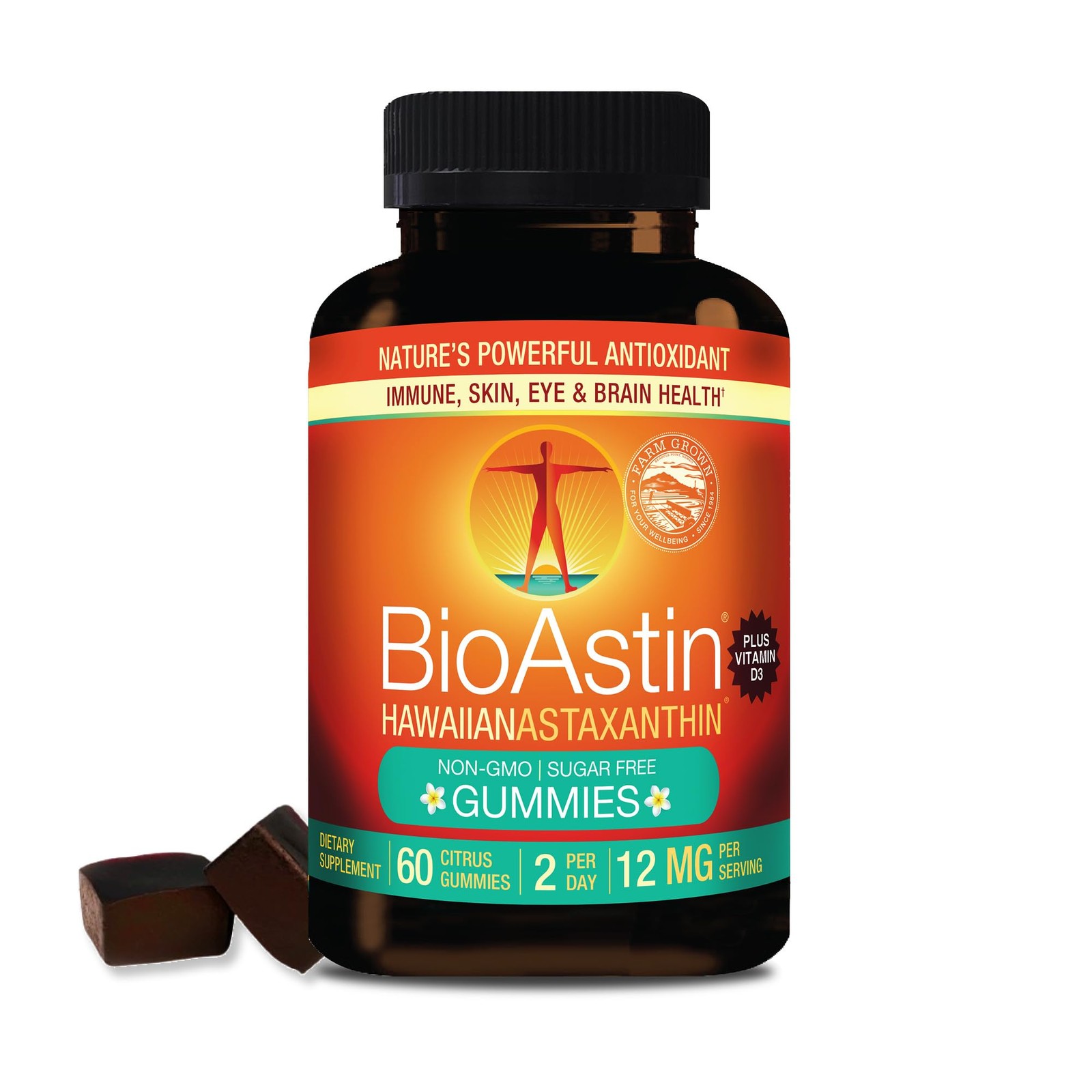 Nutrex Hawaii BioAstin Hawaiian Astaxanthin Vegan 12mg High Potency, 60 Cit…