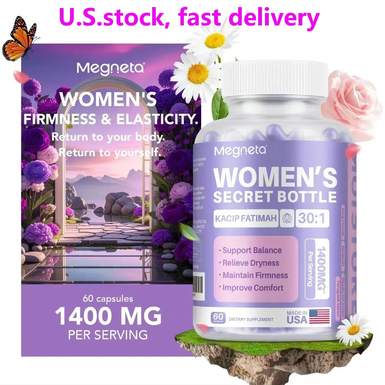 Women’s Secret Bottle-Vaginal Probiotics for Women pH Balance Health Supplement