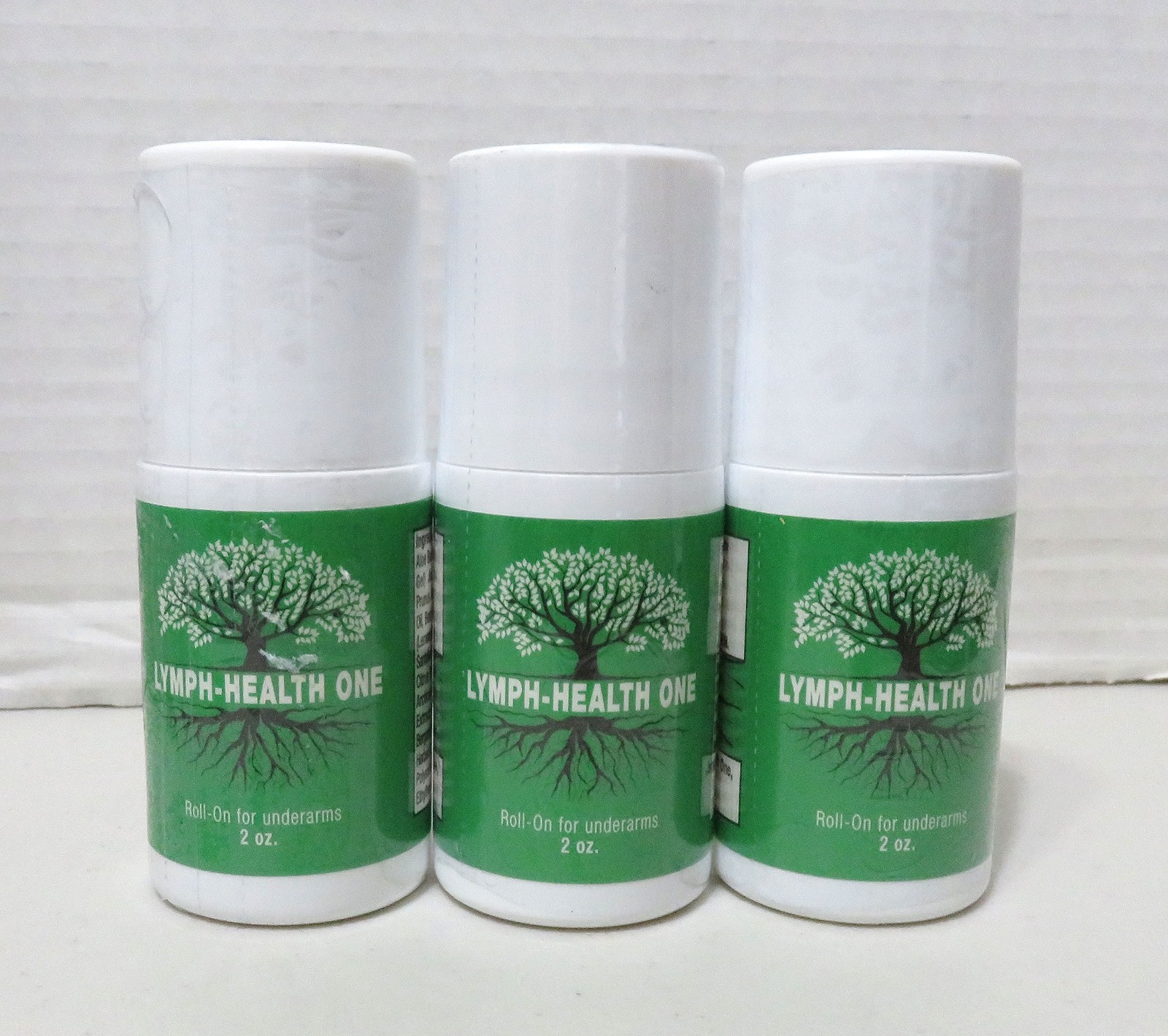 LYMPH-HEALTH ONE Roll On For Underarms 2oz LOT OF 3 NEW SEALED