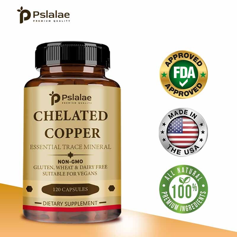Chelated Copper – Essential Trace Mineral, Vegetarian, Non-GMO, Gluten Free