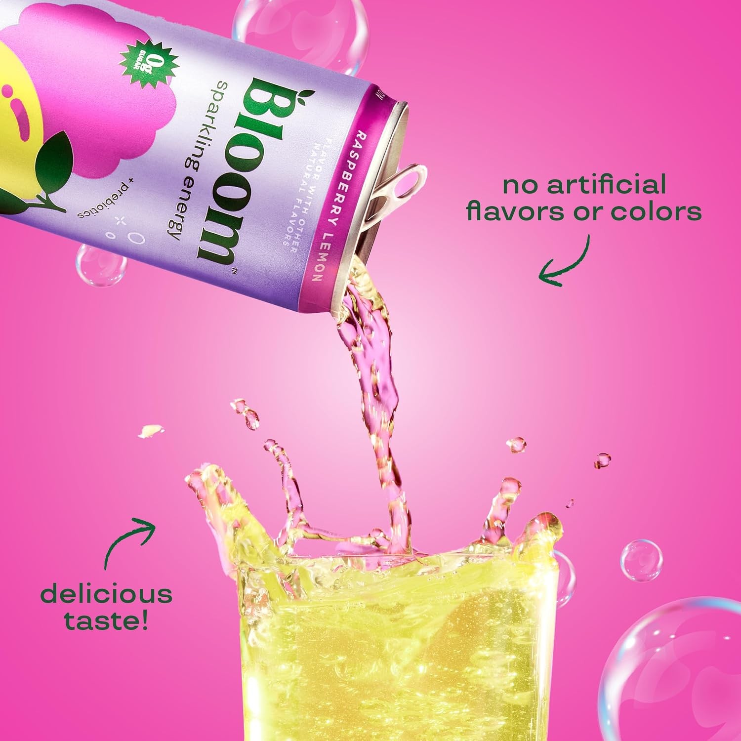 Bloom Nutrition Sparkling Energy Drink – Variety Pack – Natural Caffeine, Zero S