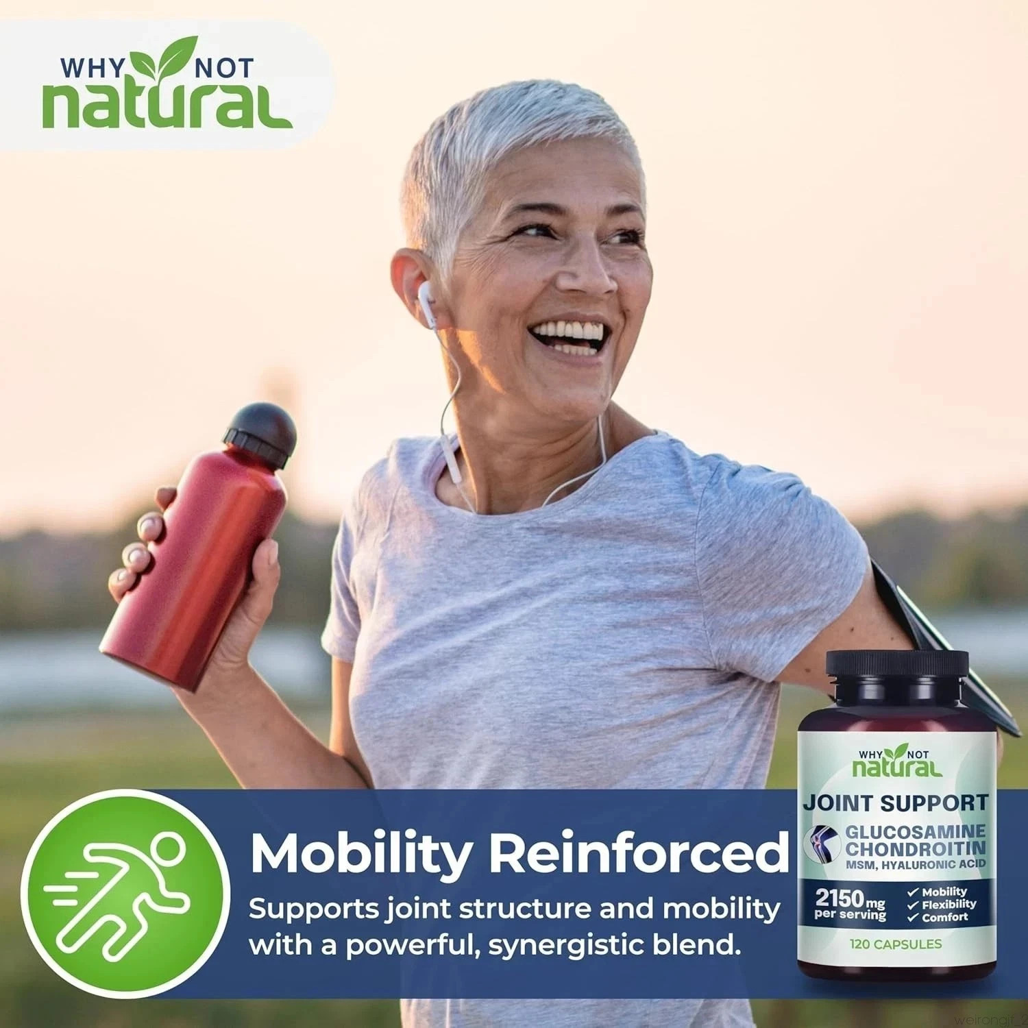 . Joint Support 2150mg – Why Not Natural Chondroitin Glucosamine 120 Capsules