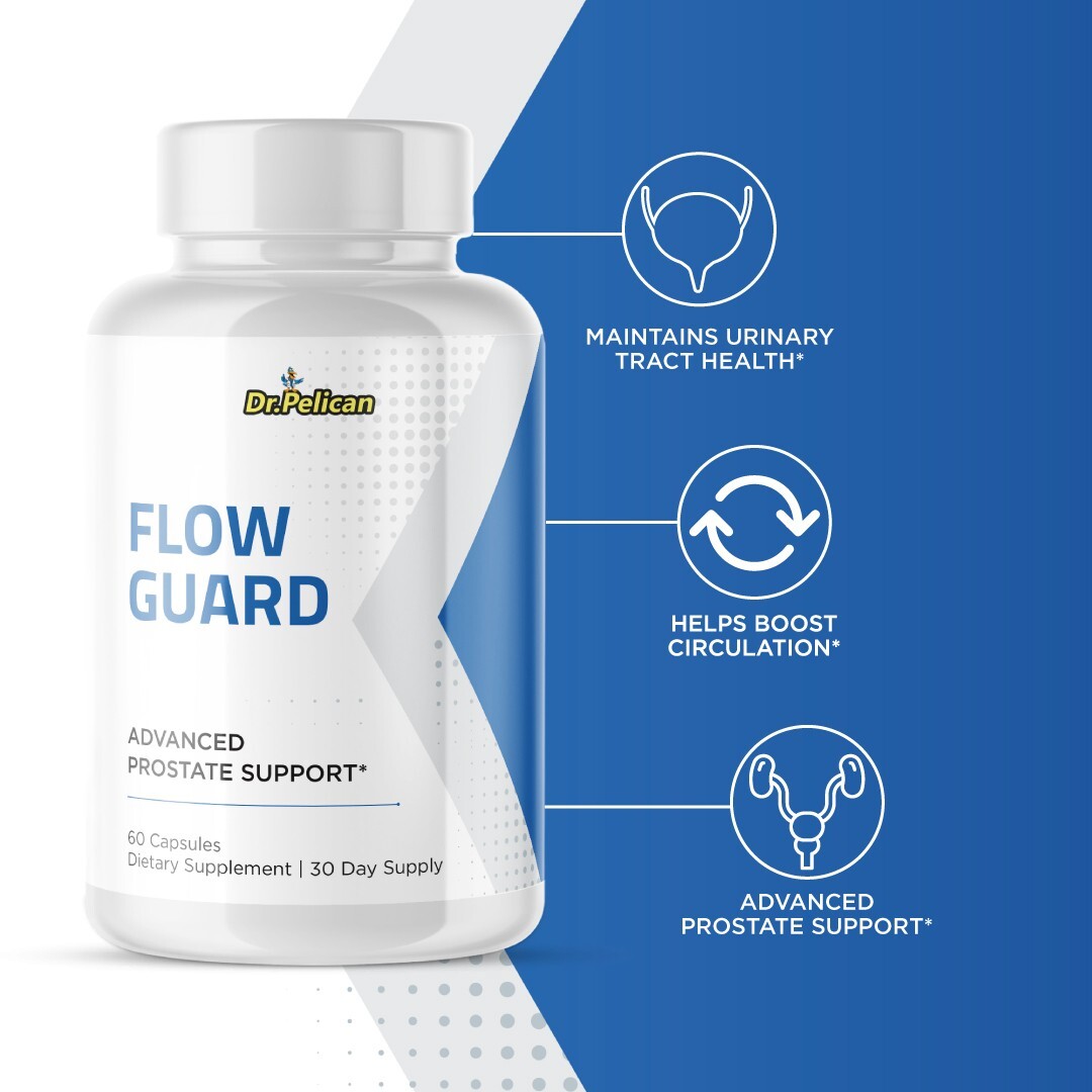 Flow Guard – Prostate Support- 4 Bottles- 240 Capsules