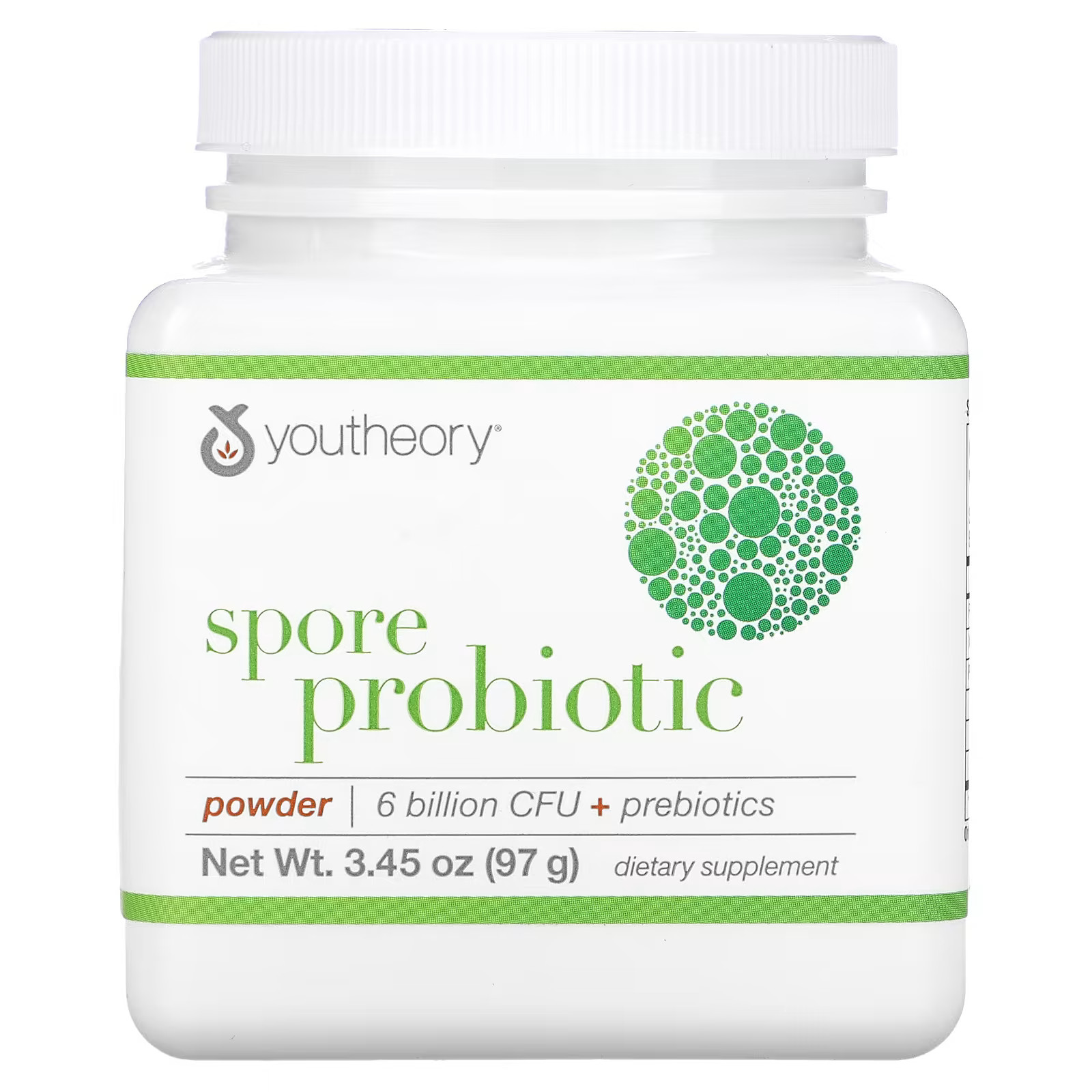 2 X Youtheory, Spore Probiotic Powder, 6 Billion CFU, 3.45 oz (97 g)-worldwide