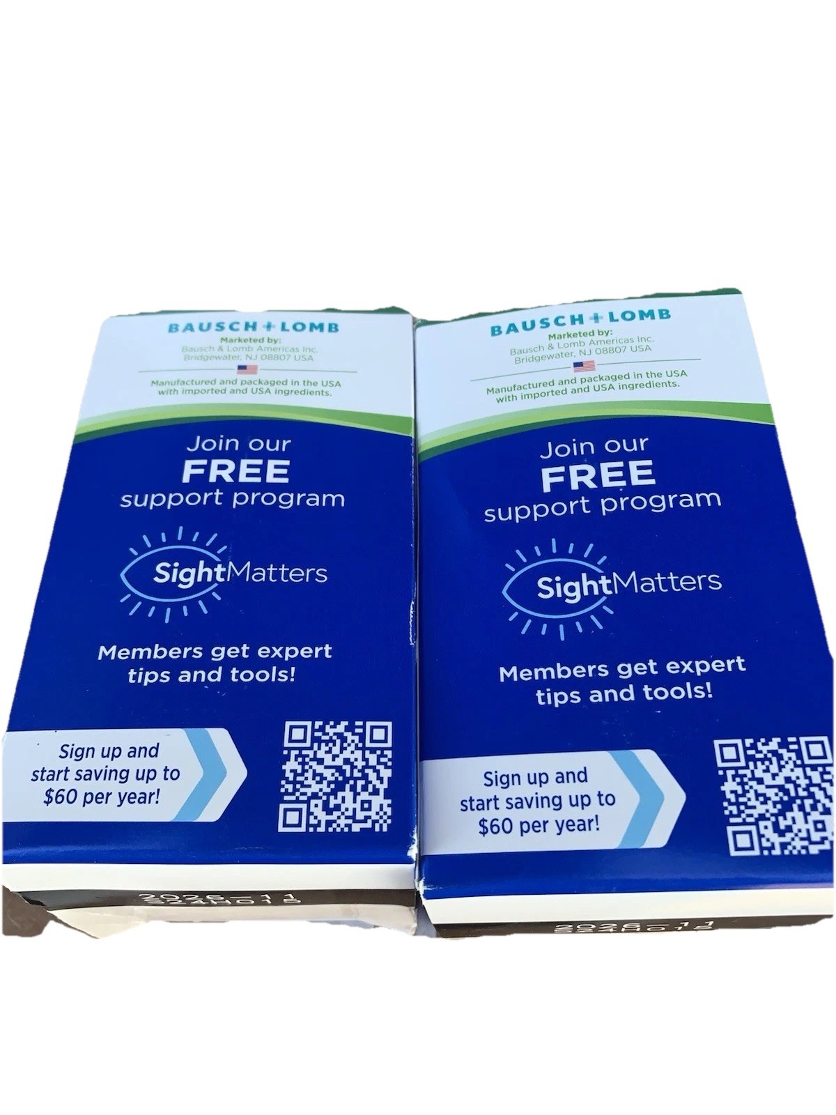 (2) Bausch+Lomb PreserVision AREDS 2 Formula 120 Softgels EXPIRATION 11/2026