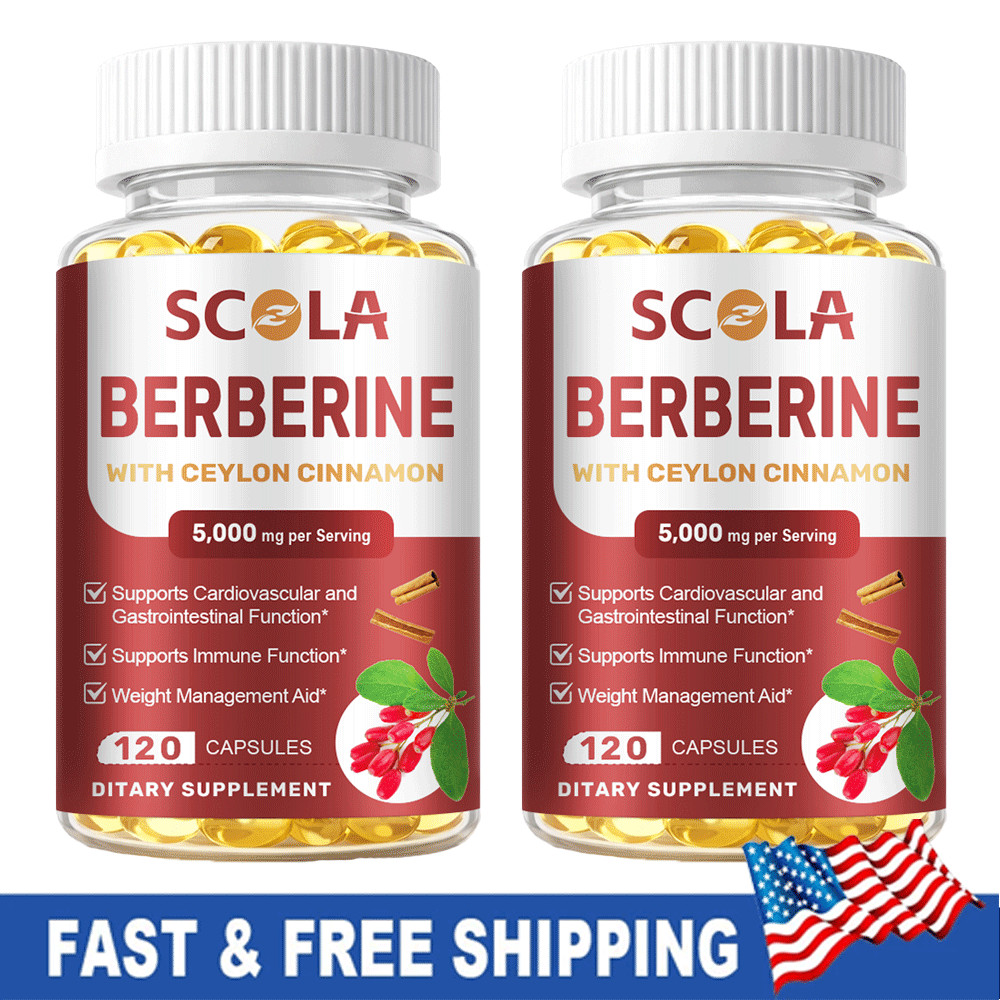 Berberine HCl 5000mg – High Potency Berberine Supplement – Blood Sugar Support