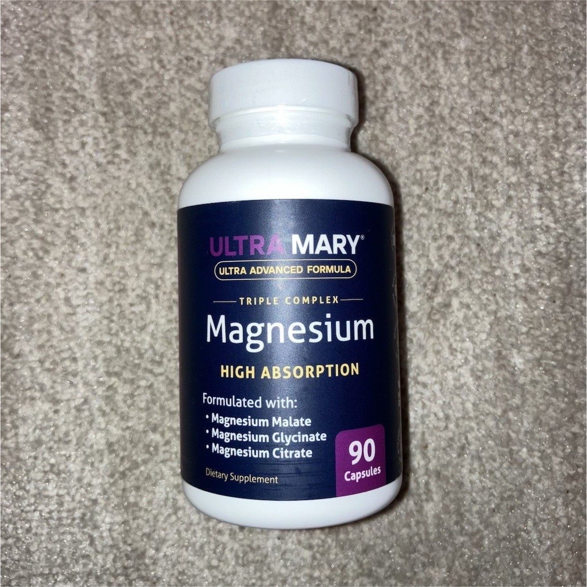 ULTRAMARY High Absorption Magnesium Malate Glycinate Citrate 300mg 90 Caps