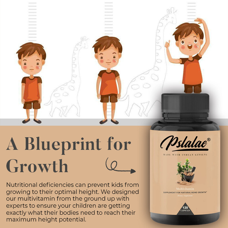 Increase Height Capsules – Natural Height Growth Formula, Promote Bone Growth