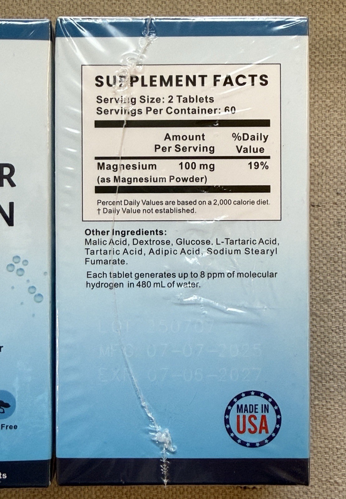 3 Bottles Aquerenew Molecular Hydrogen Water Tablets 120 Count Exp 7/27