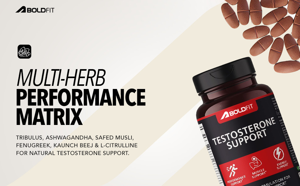 Boldft Ashwagandha Tribulus Testosterone Booster Energy Strength 120 Tablets