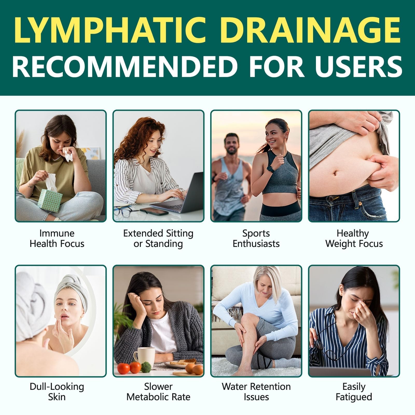 Lymphatic Drainage Supplements, 240 Softgels, Lymph System Support Supplement…