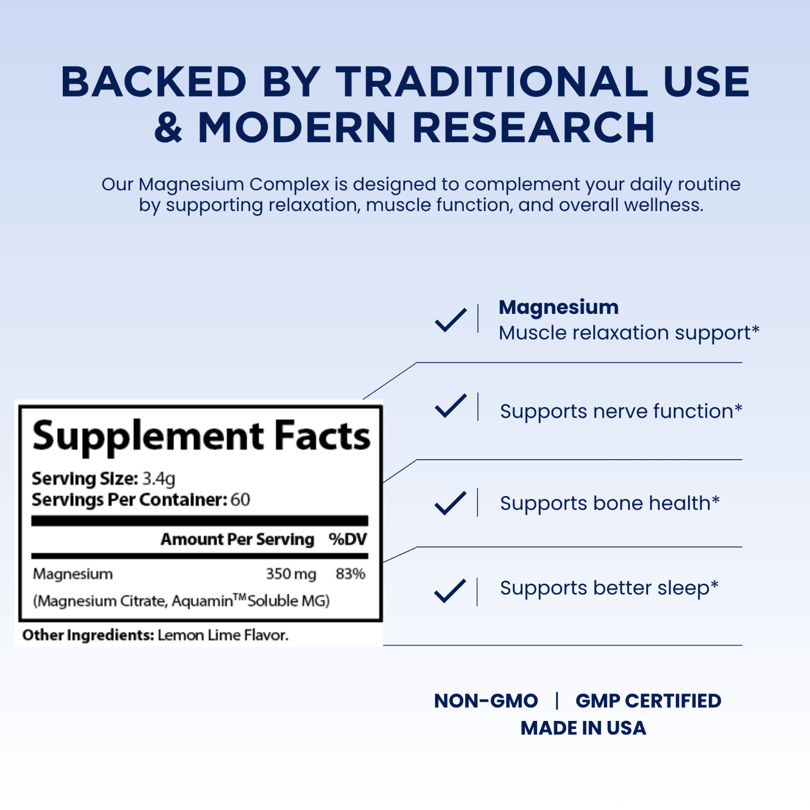 Pelican Magnesium Complex Powder – Relaxation & Muscle Support