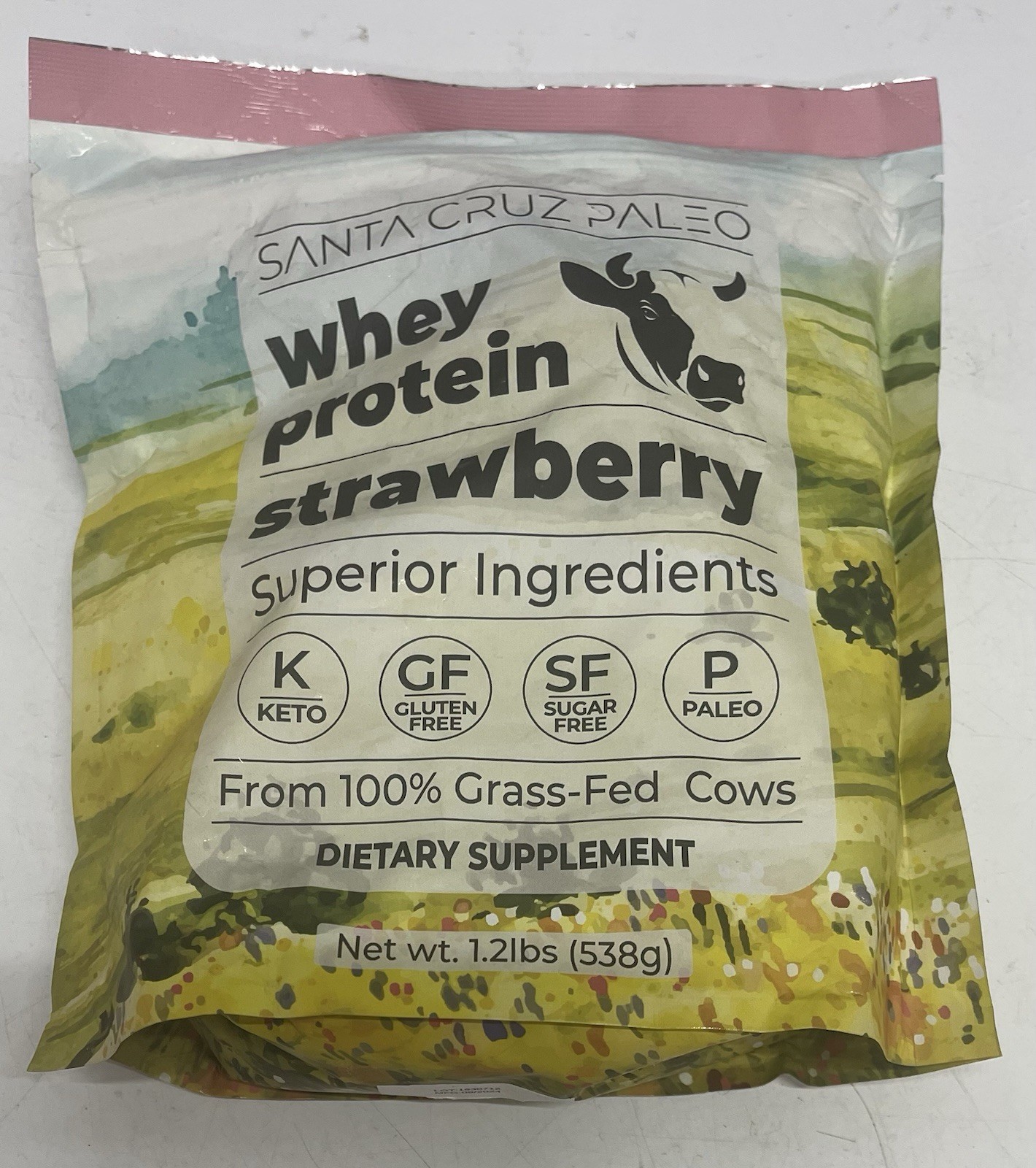Santa Cruz Paleo Whey Protein Powder Vanilla 1.2Lb 20Srv Grass Fed Mfg 9/2024