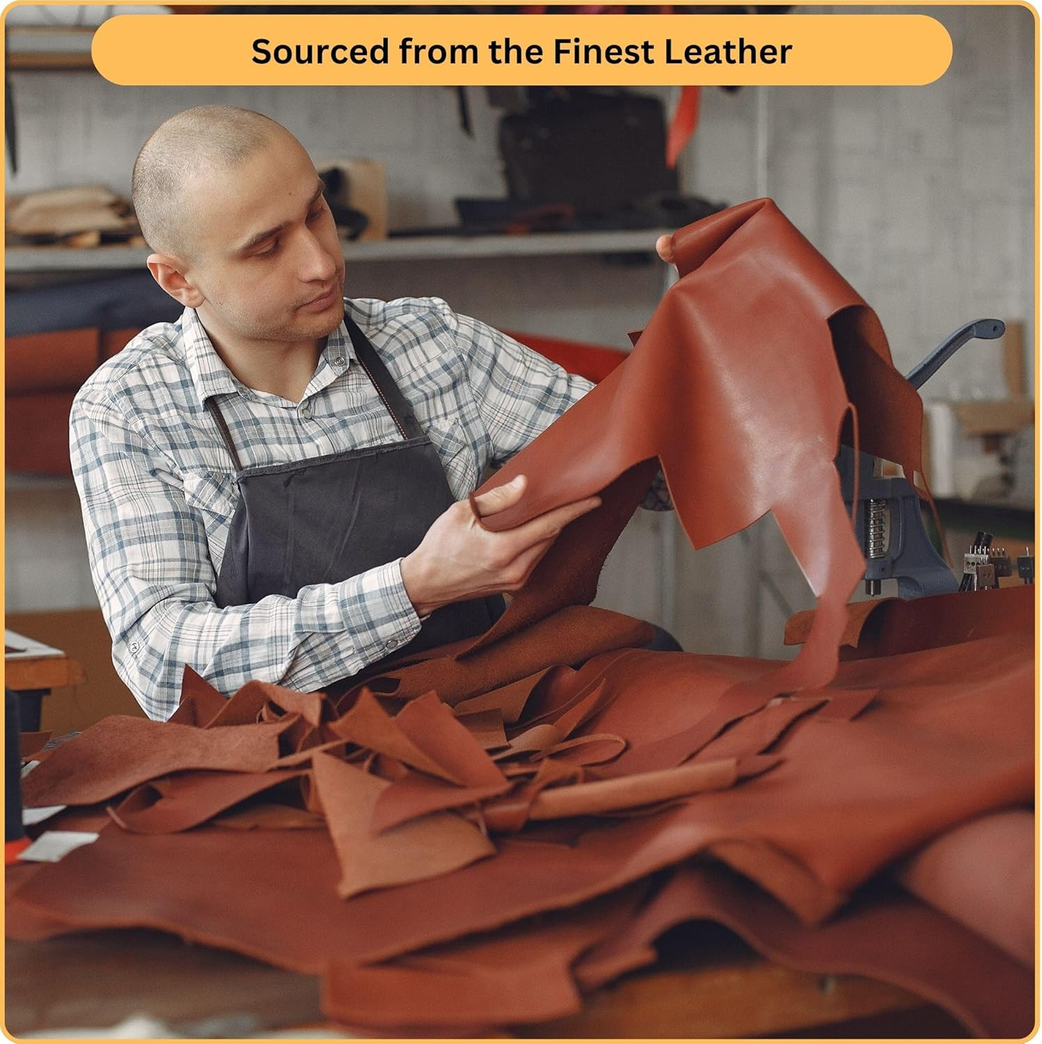 Leather Strap | 100% Real Cowhide | 1.5-2mm Thick | 72 Inches Long | Full Grain