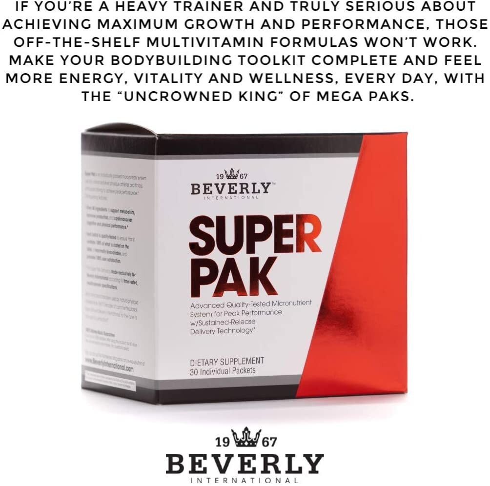 Beverly International Super Pak. 30 Paks. High-Potency Multivitamin Daily Pack
