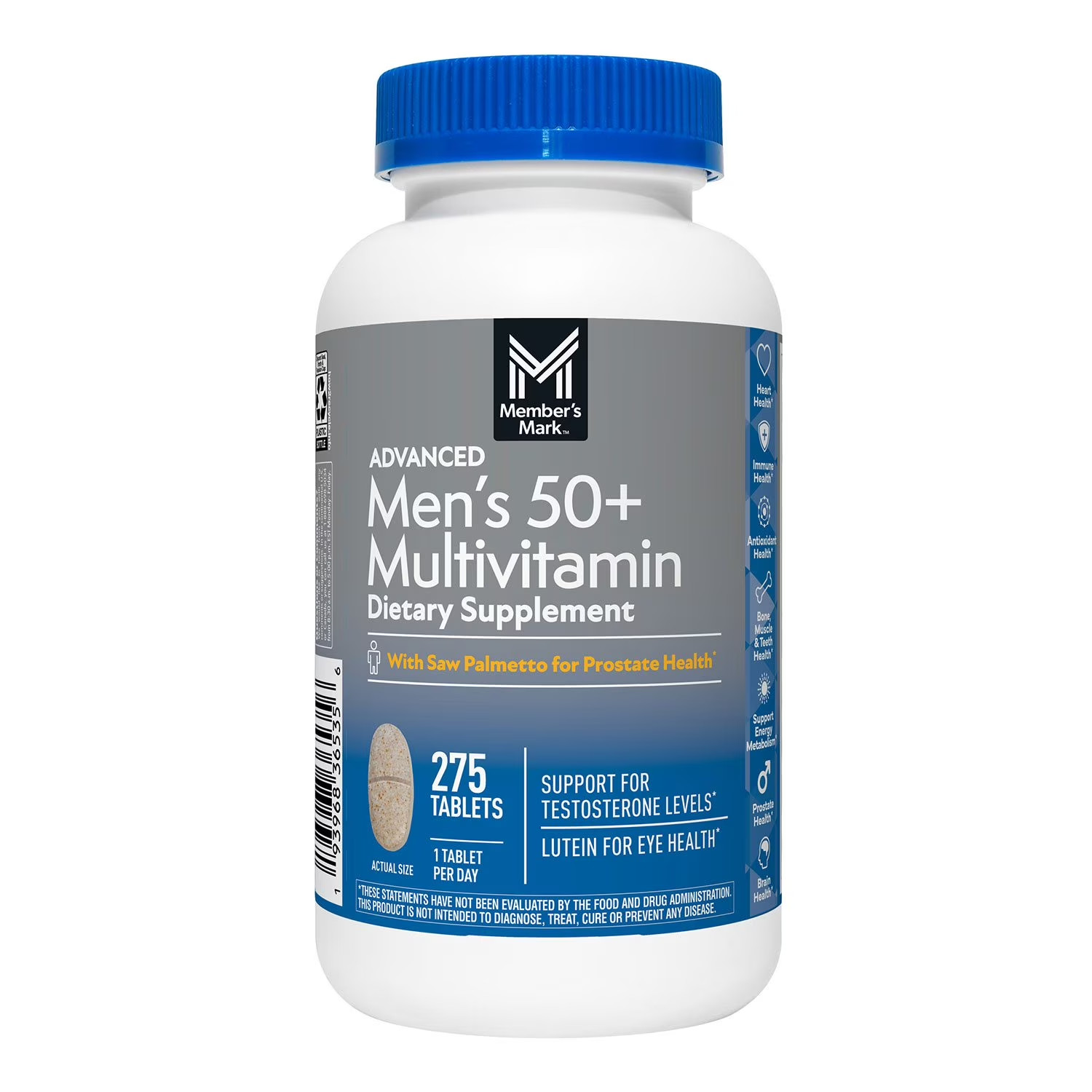 Member’s Mark Advanced Men’s 50+ Multivitamin Tablets, 275 ct.