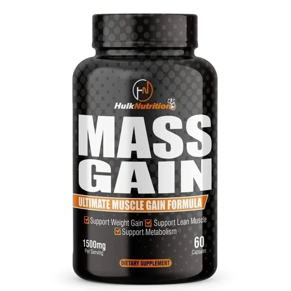 Bulk Mass & Weight Gainer Capsule for Fast Weight & Lean Muscle Gain – Pack of 1