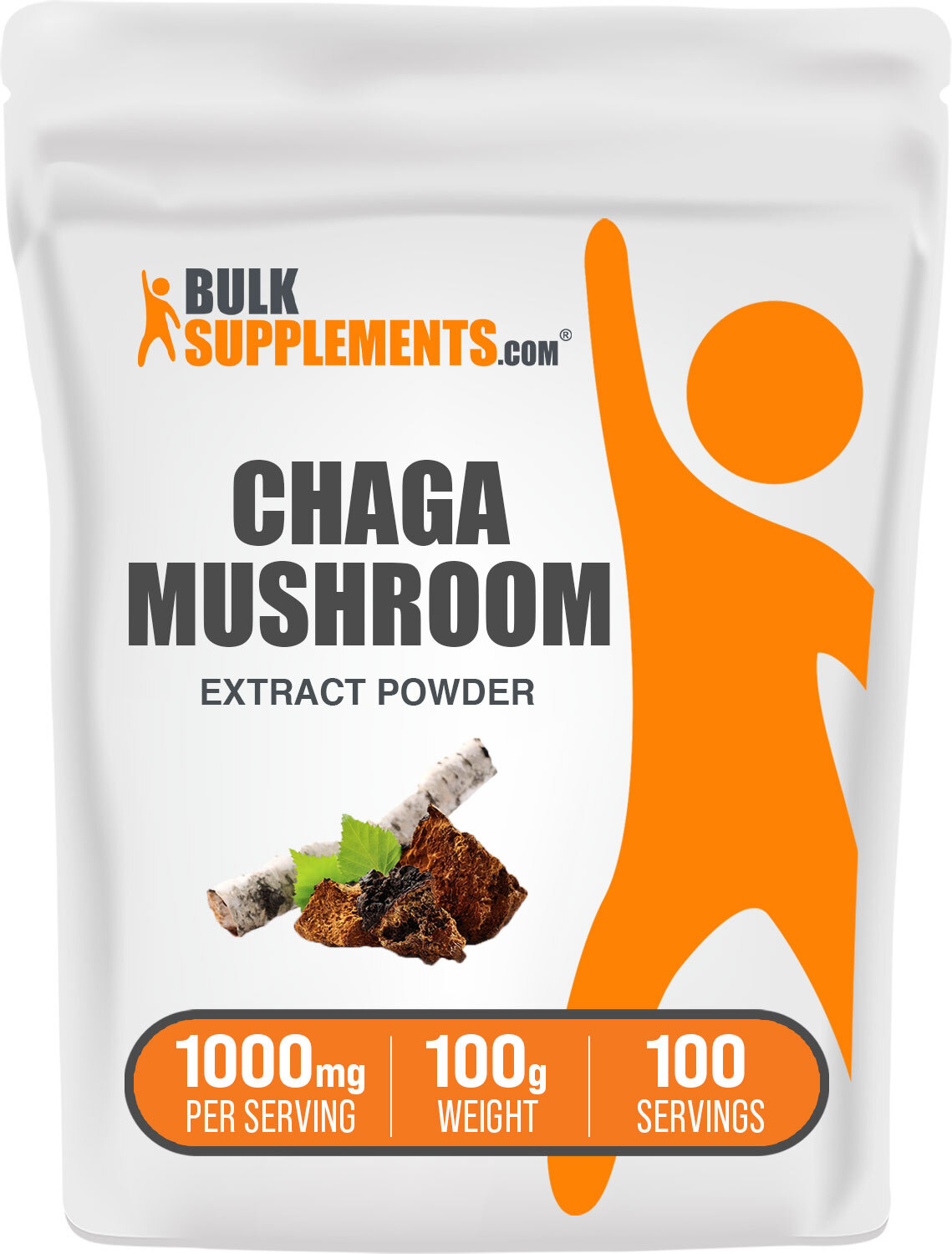 BulkSupplements Chaga Mushroom Extract – Beta Glucan Supplement