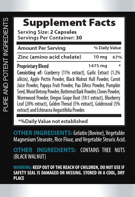 parasite cleanse – ANTI-PARASITE COMPLEX – full body cleanse and detox -3 Bottle