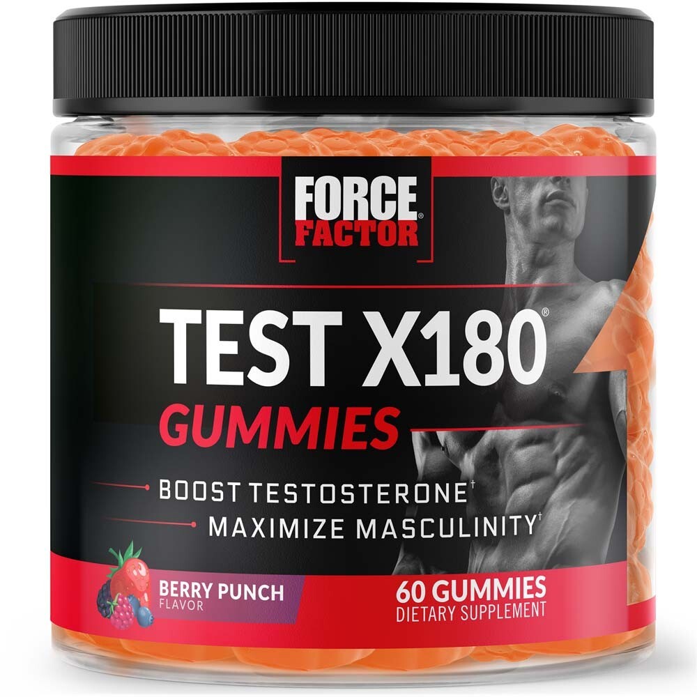 Force Factor Test X180 Gummies – Boost Testosterone & Maximize Masculinity