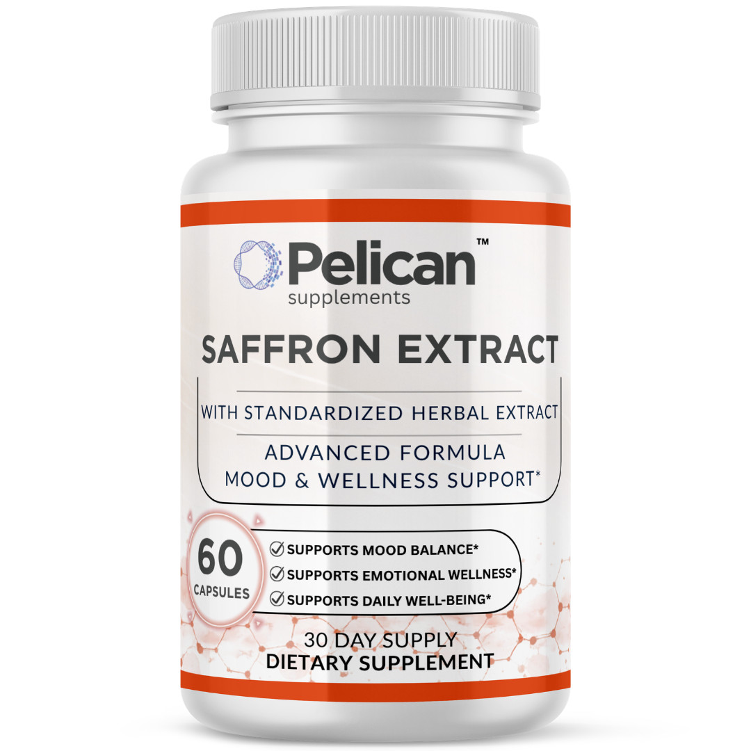 Pelican Saffron Extract – Mood Support & Stress Support – 60 Capsules
