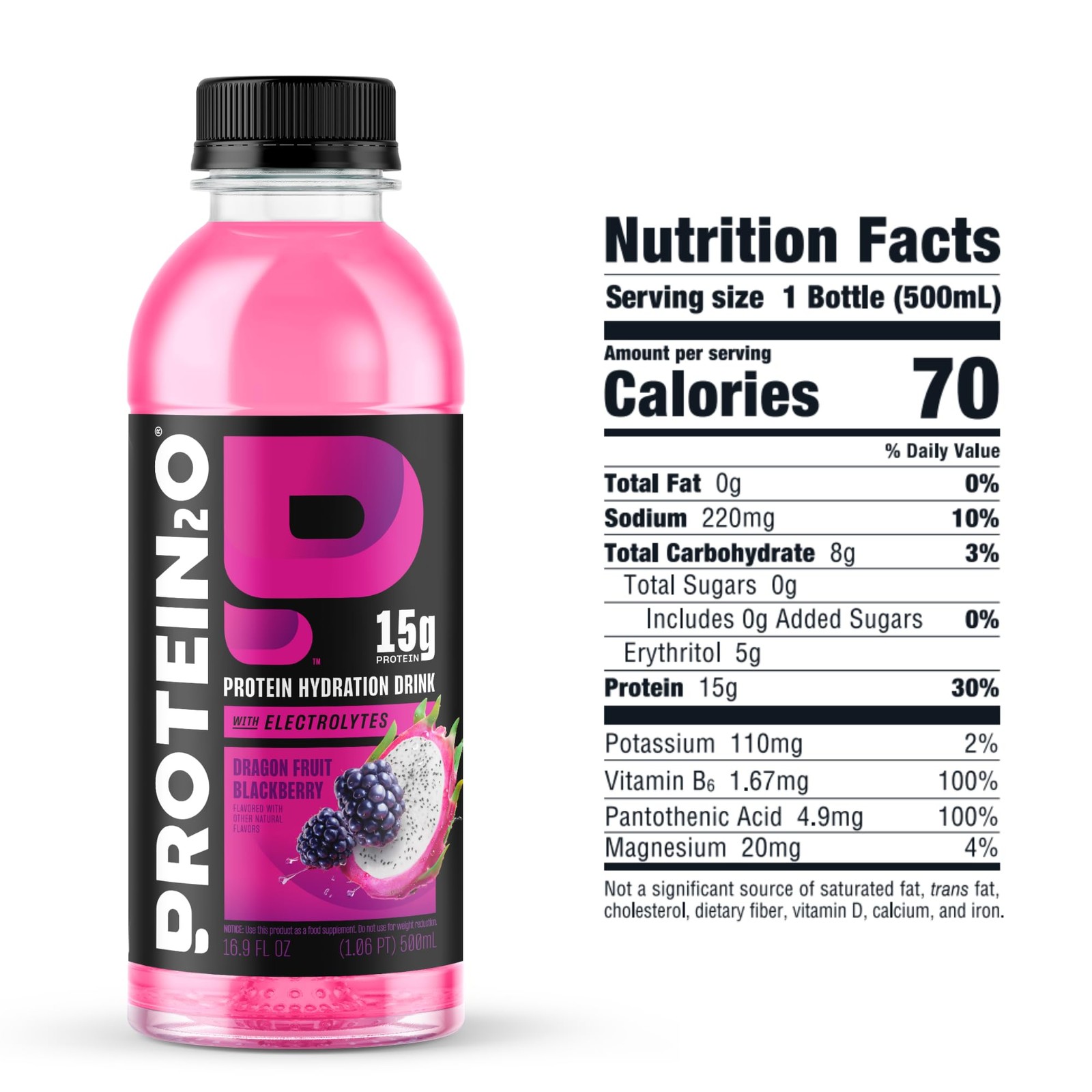 Protein2o Whey Protein Isolate Drink 15g Protein 350mg Electrolytes 12 Count