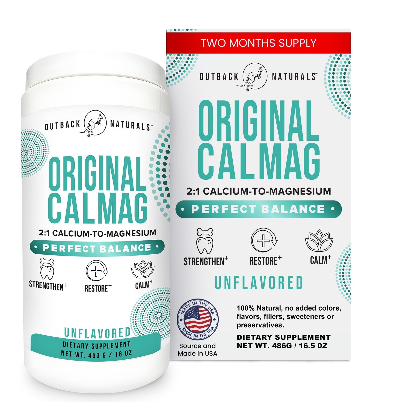 Outback Naturals High Absorption 2:1 CalMag Calcium 16 Ounce (Pack of 1)