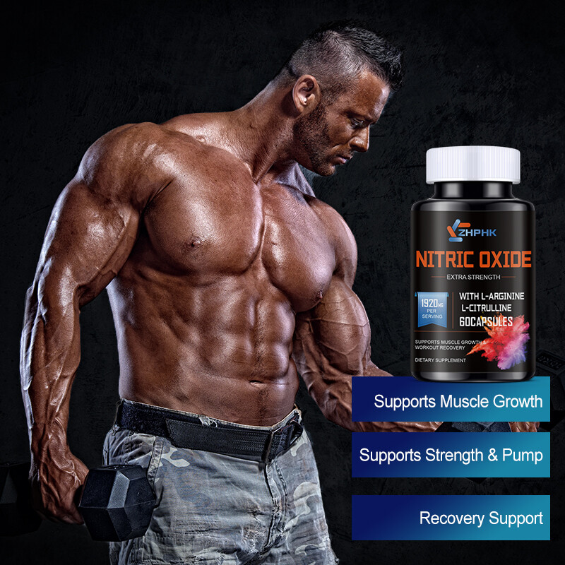 180 Nitric Oxide Booster Supplement w/ L-Arginine Premium Workout Muscle Capsule