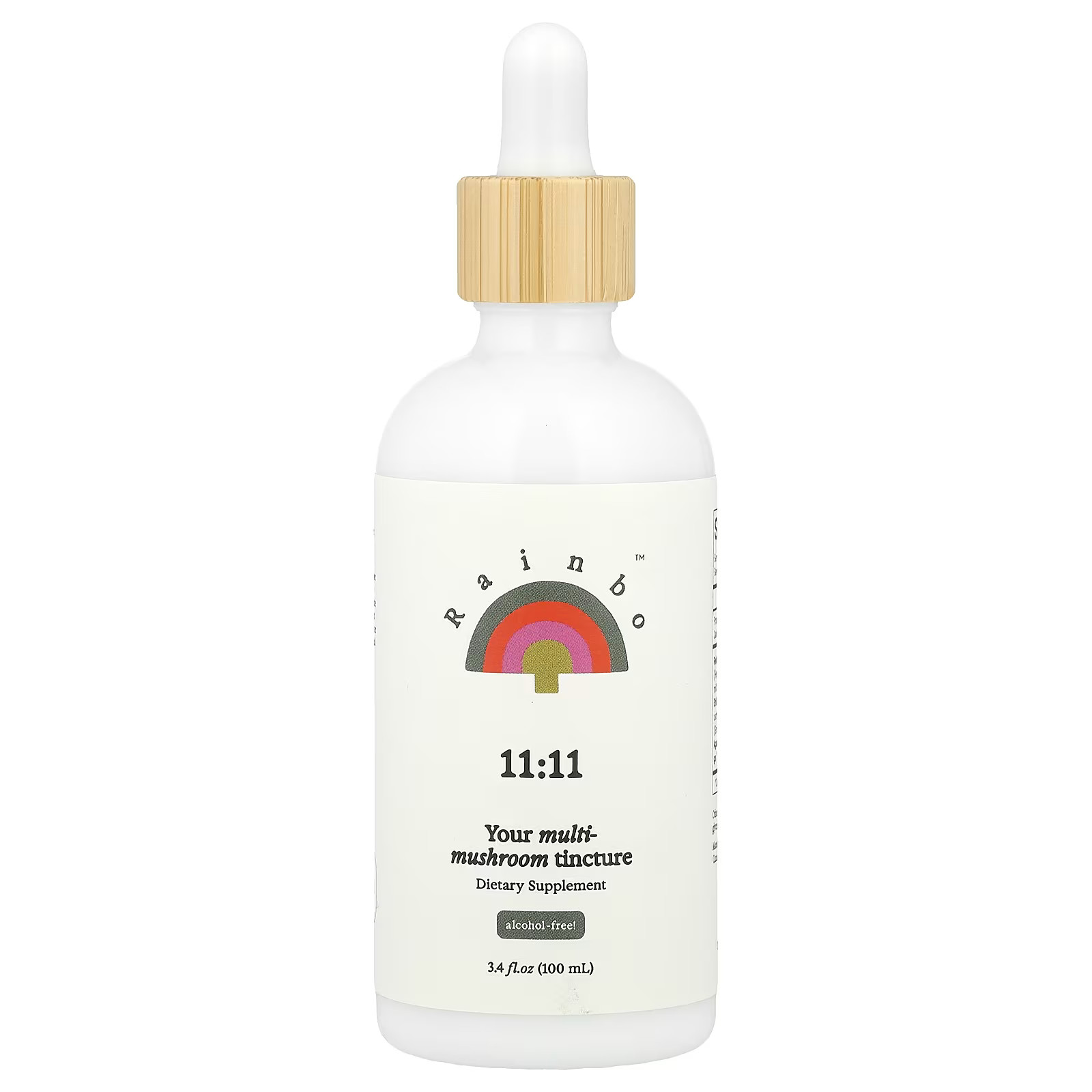 2 X Rainbo, 11:11 Multi-Mushroom Tincture, Alcohol-Free, 3.4 fl oz (100 ml)