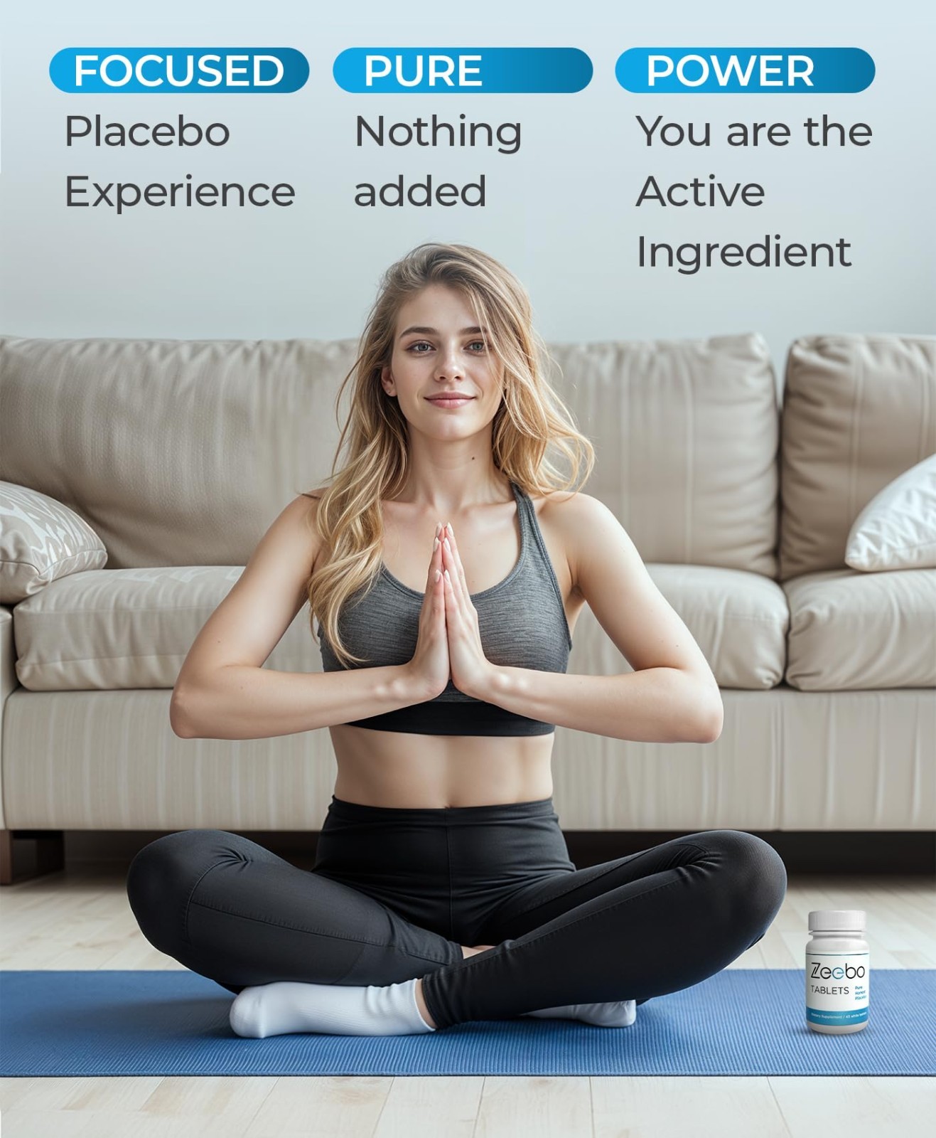 Placebo Pills – Choose Tablet or Capsule Form, Natural Wellness Supplement