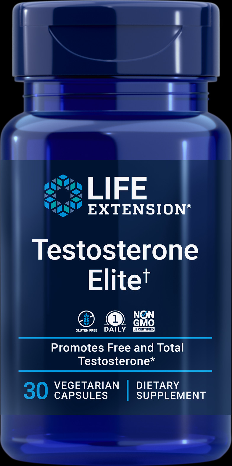 Testosterone Elite Life Extension 30 caps Tesnor 400mg/Luteolin 275mg