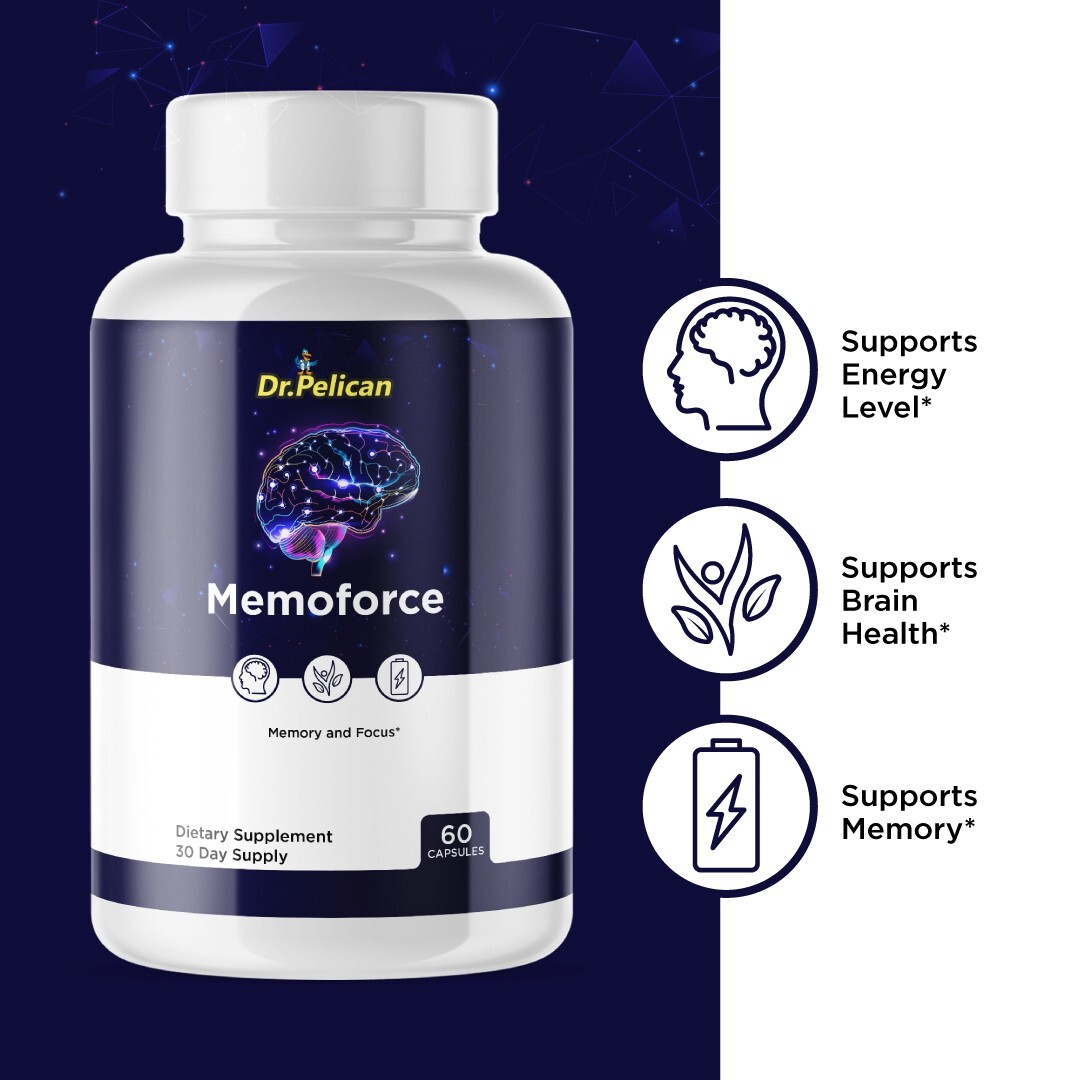 Memoforce- Brain Support- 5 Bottles- 300 Capsules
