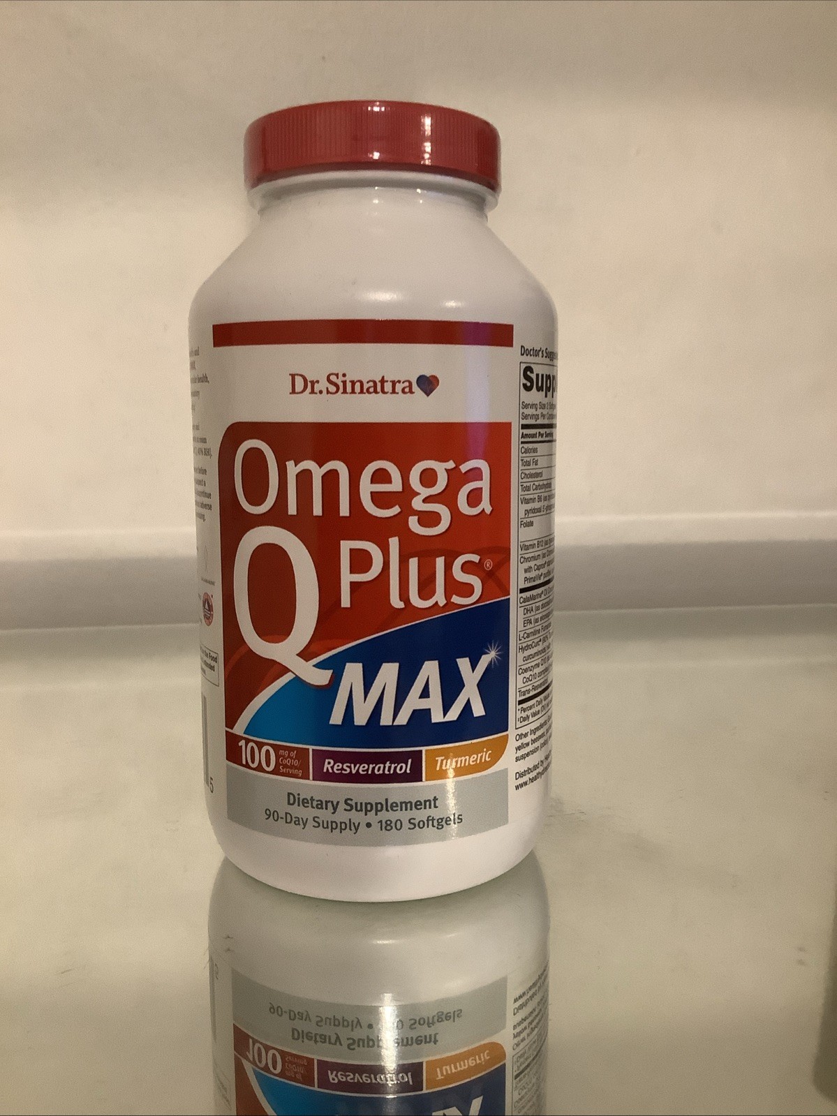 Dr. Sinatra Omega Q Plus MAX – Heart Health 100mg of CoQ10 Turmeric 180 softgels