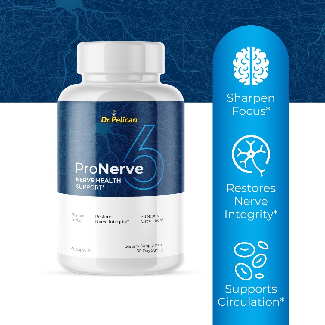 ProNerve 6 – Nerve & Brain Support- 4 Bottles- 240 Capsules