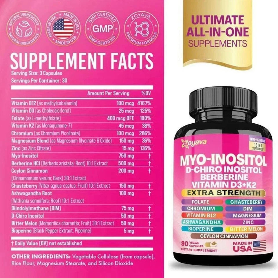 Soothe & Smooth Bundle – Zoyava Cortisol and Myo-Inositol All-in-One Supplement