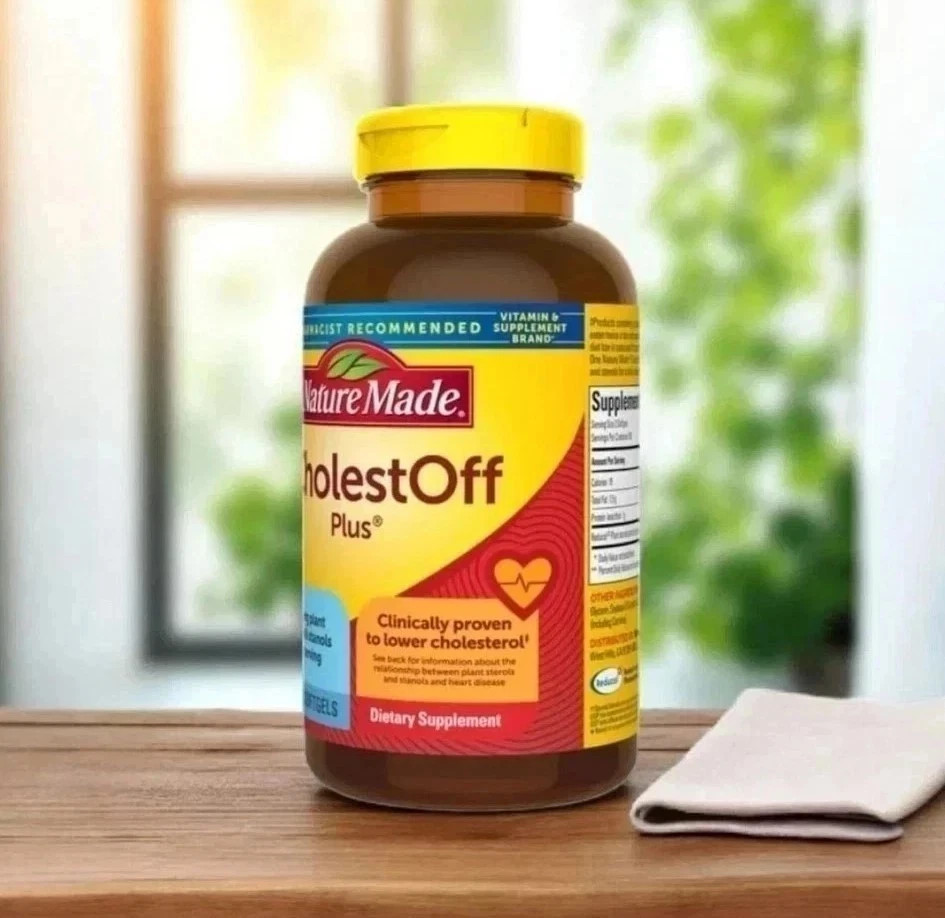 CholestOff PLUS by Nature Made 900mg – 210 Softgels – Helps Maintain Cholesterol